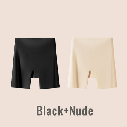 🔥50% de descuento 🔥Ropa interior de seda helada de cintura alta para mujer con control de abdomen y levantamiento de cadera