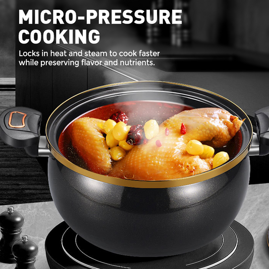Olla para Sopa Esmaltada de Micropresión de Gran Capacidad