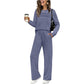 🔥 ¡50% OFF POR TIEMPO LIMITADO! 👚 Conjunto Mujer de Top Cuello Redondo y Pantalón con Cordón – Cómodo, Versátil y Elegante ✨