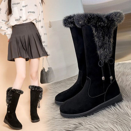❄️👢 Botas de Invierno a Media Pantorrilla para Mujer – Cálidas, Antideslizantes y Duraderas para Todo el Día 🧥✨