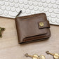 📢🔥 ¡50% DE DESCUENTO! 🎅 Cartera Vintage para Hombre con Cierre — Cuero Genuino & Protección RFID 💼✨ | ¡Estilo, Seguridad y Ahorro! 💰🛍️