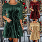 ✨ Vestido Elegante de Lentejuelas Corte A para Mujer   Brillo Sofisticado para Fiestas y Eventos Especiales 💃✨