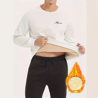 🔥❄️ ¡50% de descuento! Sudadera de cuello redondo para hombre con forro térmico cálido: ultrasuave y resistente al invierno.