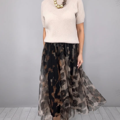 🔥 ¡50% DE DESCUENTO! 🔥 Set de Jersey de 2 Piezas con Falda Fluida para Mujer ✨💃 Conjunto Elegante y Cómodo • Perfecto para Eventos y Salidas Diarias 💖🎉
