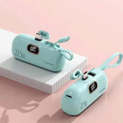 🔋💥 Mini Cargador Portátil Power Bank 5000mAh   Carga Rápida y Compacta para tu Teléfono en Cualquier Lugar ✨📱