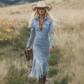 ⏰🔥 ¡OFERTA 50% OFF! 👗🤎 Vestido Midi Retro para Mujer con Flecos y Cremallera – Estilo Western, Silueta Favorecedora y Look Atrevido