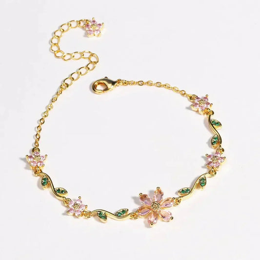 📢📢50% DE DESCUENTO! 🔥NOVEDAD 2026🔥 – Pulsera floral (Joya y regalo ideal)