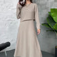 ✨ Conjunto de Punto de 2 Piezas para Mujer   Vestido Midi sin Mangas + Top Corto · Elegante y Moderno 👗