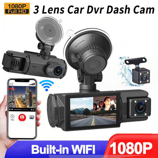 🔥 ¡50% DE DESCUENTO! 🔥 Grabadora de Coche HD 1080p con Cámara de Marcha Atrás 🚗📹 – Graba Todo en Alta Definición, Seguridad y Comodidad al Conducir ✨