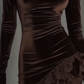 🔥 ¡50% DE DESCUENTO! 🔥 Vestido Elegante Asimétrico con Ribete de Encaje para Mujer ✨💃 Diseño Sofisticado • Ajuste Perfecto • Ideal para Fiestas y Eventos Especiales 🎉💖