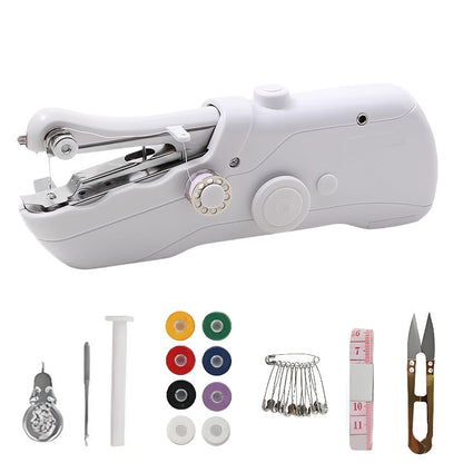 🔥 50% DE DESCUENTO 🔥  Mini Máquina de Coser Eléctrica Quick Se – Compacta, Rápida y Fácil de Usar ✂️🧵