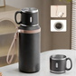☕🌟 Botella de Acero Inoxidable con Aislamiento al Vacío y Taza con Tapa – Mantén tus Bebidas a la Temperatura Ideal por Más Tiempo 🧊🔥