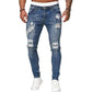 👖 Vaqueros Ajustados Rotos para Hombre – Estilo Moderno, Elegante y Urbano ✨💪
