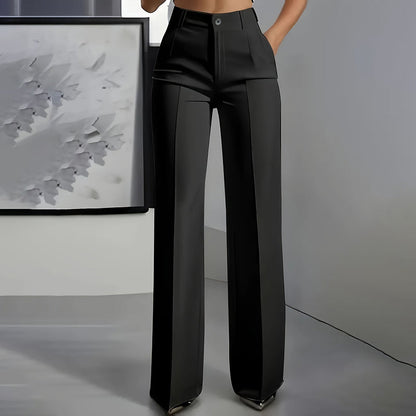 ✨👖 Pantalón de Traje para Mujer de Tiro Alto – Corte Elegante que Estiliza y Realza la Figura 💼💖