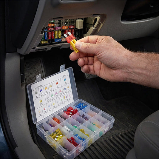 🔥 ¡OFERTA 50% OFF! 🚗⚡ Kit de Fusibles para Coche 300 Piezas – Reemplazo Rápido, Completo y Organizado para Cualquier Emergencia Eléctrica 🔧✨