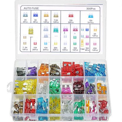 🔥 ¡OFERTA 50% OFF! 🚗⚡ Kit de Fusibles para Coche 300 Piezas – Reemplazo Rápido, Completo y Organizado para Cualquier Emergencia Eléctrica 🔧✨