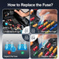 🔥 ¡OFERTA 50% OFF! 🚗⚡ Kit de Fusibles para Coche 300 Piezas – Reemplazo Rápido, Completo y Organizado para Cualquier Emergencia Eléctrica 🔧✨