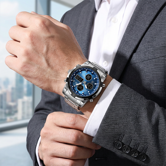 ⏱️🔥 Reloj Militar 48mm con Doble Visualización – Resistente al Agua, Precisión y Estilo para Aventureros 🏞️💪