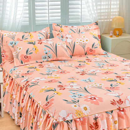 🛏️✨ Juego de Falda de Cama de 3 Piezas con Volantes – Elegancia y Comodidad para tu Dormitorio 🌸💖🛌