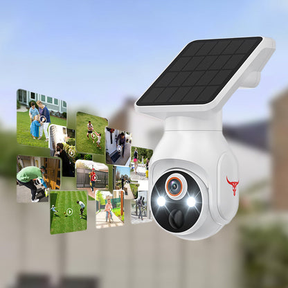🏠 Cámara Solar Inalámbrica 355° – Vigilancia Completa, Seguridad y Comodidad para tu Hogar 📹✨🔭