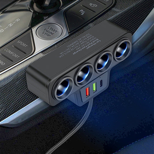 🔥🚗⚡ Adaptador para Encendedor de Cigarrillos 7 en 1 – Más Puertos, Más Potencia, Máxima Comodidad 🔌✨ ¡Conviértelo en tu compañero perfecto para viajar! 🌍