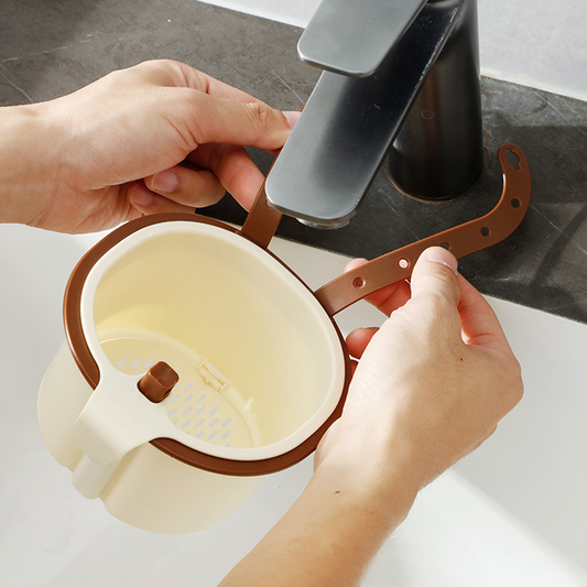 🧽 Cesta de Drenaje para Fregadero con Fuerte Succión – Organizador Estable y que Ahorra Espacio para tu Cocina 🌀✨