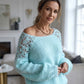 🧶✨ Cárdigan Femenino de Crochet con Puños de Encaje – Elegancia y Sofisticación para Cada Estilo 🥂🌸