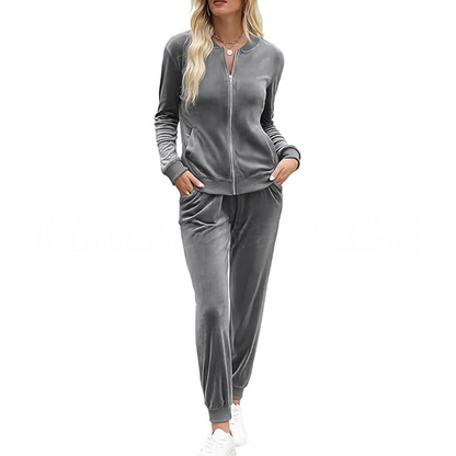 🔥👟 Conjunto de Estar por Casa para Mujer con Sudadera con Capucha y Pantalones Deportivos de Cremallera Completa – Máxima Comodidad y Estilo Casual para tu Día a Día ✨💖