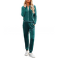 🔥👟 Conjunto de Estar por Casa para Mujer con Sudadera con Capucha y Pantalones Deportivos de Cremallera Completa – Máxima Comodidad y Estilo Casual para tu Día a Día ✨💖
