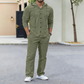 👕👖✨ Conjunto de 2 Piezas para Hombre: Camisa con Capucha y Pantalones de Lino – Comodidad, Estilo Casual y Frescura Todo el Día 🌿🌟