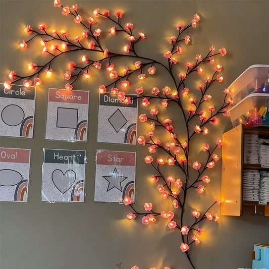 🌸✨ Luces ambientales de vid floral: brillo mágico para el hogar y las fiestas 🌿💡