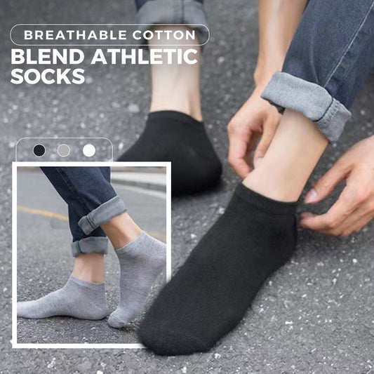 Breathable Cotton Blend Athletic Socks  ( 2pairs)