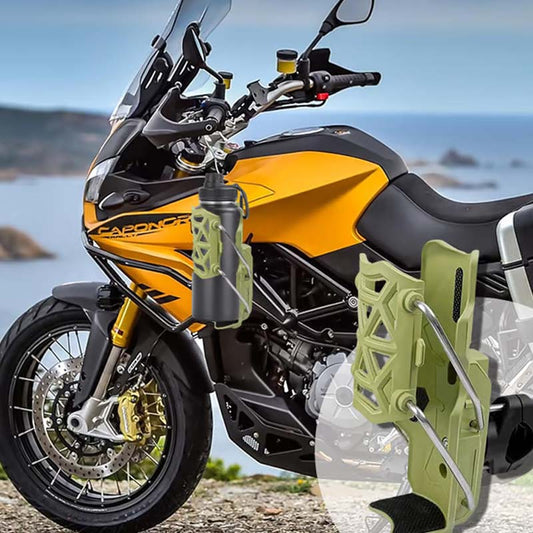 ⏰🔥 ¡Oferta Especial 50% OFF! 🏍️ Portavasos Automático para Motocicleta – Estable y Seguro en Cada Viaje 🎉☕