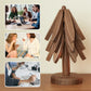 💖Venta limitada 50% de descuento💖Posavasos aislantes Posavasos de madera maciza con forma de árbol de Navidad