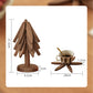 💖Venta limitada 50% de descuento💖Posavasos aislantes Posavasos de madera maciza con forma de árbol de Navidad