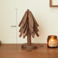 💖Venta limitada 50% de descuento💖Posavasos aislantes Posavasos de madera maciza con forma de árbol de Navidad