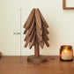 💖Venta limitada 50% de descuento💖Posavasos aislantes Posavasos de madera maciza con forma de árbol de Navidad
