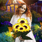 ☀️ Luces Solares Impermeables de Girasol – Pétalos Realistas, IP65 y Resplandor Automático de 8–12 Horas 🌻✨