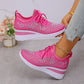 👟 Zapatillas Deportivas de Malla Transpirable con Adornos de Diamantes Imitación – Estilo, Comodidad y Brillo para tu Día a Día ✨💎