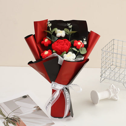 🌸 Delicado Ramo de Flores de Ganchillo Hecho a Mano – Regalo Único y Artesanal para Cualquier Ocasión 🎁✨