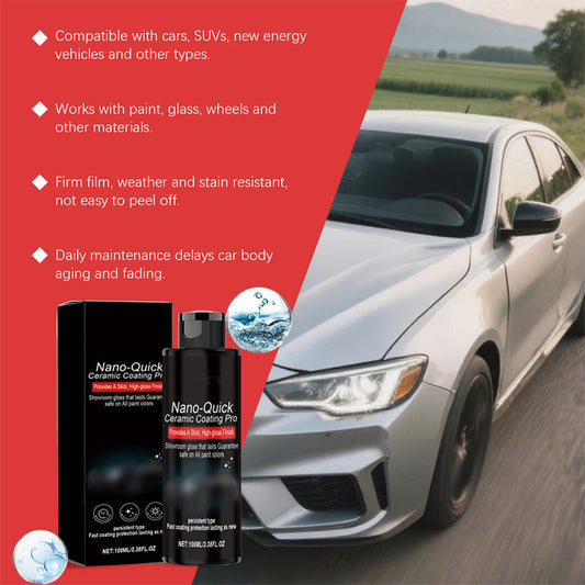 ⏳Oferta por tiempo limitado: 50% de descuento⏰Spray de limpieza y detallado de autos de alto brillo de efecto rápido🚗