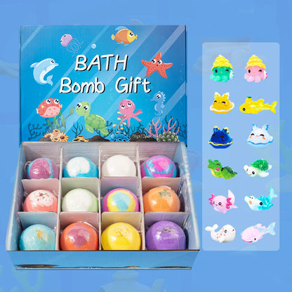 🛁 Set de Regalo de 12 Bombas de Baño para Niños – Diversión y Cuidado Suave para la Piel ✨🎁
