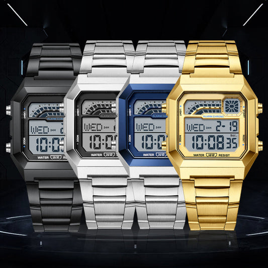 ⌚ Reloj Digital Cuadrado para Hombre – Pantalla Luminosa, Estilo Moderno y Funcionalidad Todo el Día ✨🌟