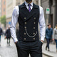 🧥 Chaleco de Vestir Retro para Hombre – Ajustado, Estilo Casual y Elegante para Traje o Esmoquin ✨👔