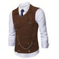 🧥 Chaleco de Vestir Retro para Hombre – Ajustado, Estilo Casual y Elegante para Traje o Esmoquin ✨👔