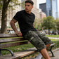 👖 Pantalones Cortos Cargo de Camuflaje para Hombre – Múltiples Bolsillos, Estilo Resistente y Funcional ✨💪