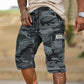 👖 Pantalones Cortos Cargo de Camuflaje para Hombre – Múltiples Bolsillos, Estilo Resistente y Funcional ✨💪