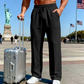 👖 ¡OFERTA POR TIEMPO LIMITADO 50% DE DESCUENTO! 🌀 Pantalones de Cintura Elástica para Hombres con Pierna Recta – Tejido Transpirable, Bolsillos Laterales, 9 Colores y Ajuste Personalizado ✨