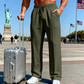 👖 ¡OFERTA POR TIEMPO LIMITADO 50% DE DESCUENTO! 🌀 Pantalones de Cintura Elástica para Hombres con Pierna Recta – Tejido Transpirable, Bolsillos Laterales, 9 Colores y Ajuste Personalizado ✨