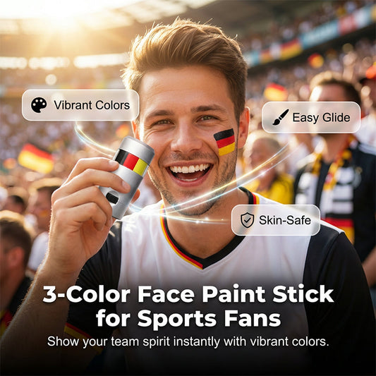 ⏰🔥 ¡50% DE DESCUENTO POR TIEMPO LIMITADO! 🇲🇽 Barra de Pintura Facial con Bandera – Anima a tu Equipo con Orgullo ✨⚽